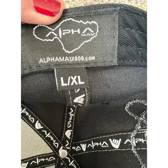 NWOT Alpha Maui Hemped Out Snapback Cap.  L/XL, Brown/Black, Hat, Hawaii - Picture 3 of 5